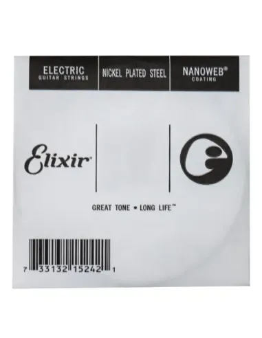 Cuerda Eléctrica Elixir Nanoweb 028E