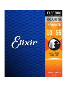 Juego 7 Cuerdas Guitarra Eléctrica Elixir Nanoweb 12057 (010-056) 2