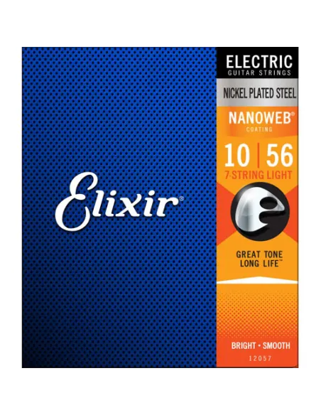 Juego 7 Cuerdas Guitarra Eléctrica Elixir Nanoweb 12057 (010-056)