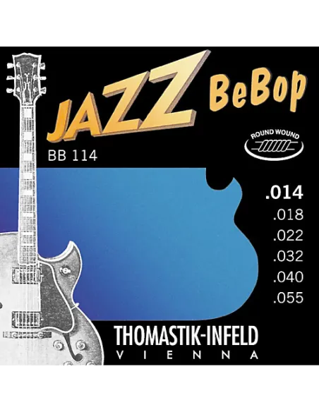 Juego Eléctrica Thomastik Jazz Bebop BB-114 14-55