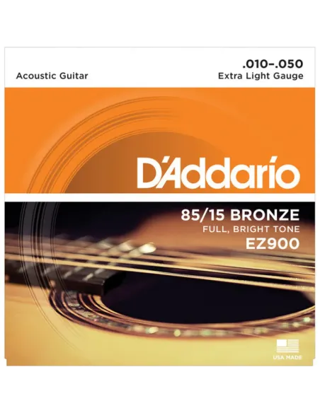 Juego Cuerdas Guitarra Acústica D'Addario EZ-900 010-050