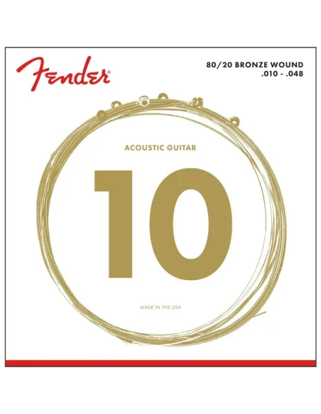 Juego Acústica Fender 70-XL 80/20 Bronze 010-048