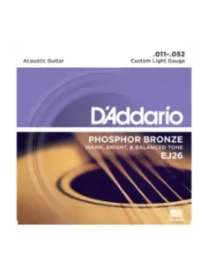 Juego Cuerdas Guitarra Acústica D'Addario EJ-26 011-052 2
