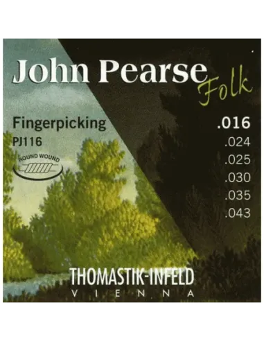 Juego Acústica Thomastik John Pearse PJ-116 16-43