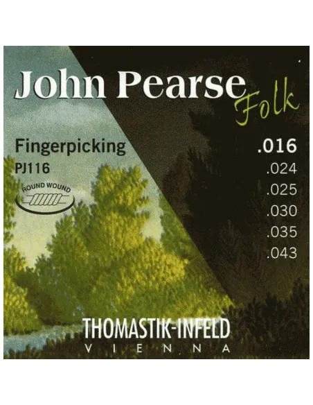 Juego Acústica Thomastik John Pearse PJ-116 16-43
