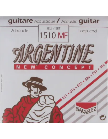 Juego Savarez Acústica Argentine 1510-MF 11-46 Lazo