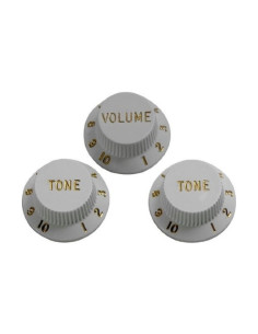 Botón Gotoh Stratocaster KW-240T-W Tono Blanco