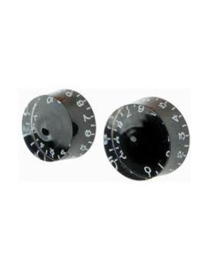 Botón Gotoh Les Paul KB-110 Negro Cilíndrico