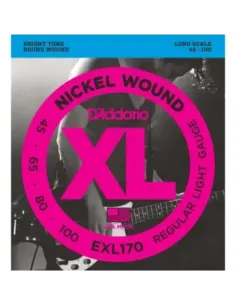 Juego Cuerdas Bajo D'Addario EXL-170 045-100 2