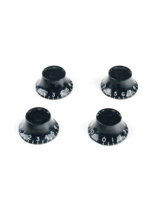 Botón Gotoh Les Paul KB-160 Negro Conico