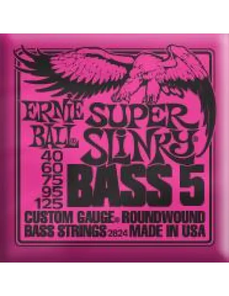 Juego Ernie Ball Bajo 5 Cuerdas Slinky 2824 (40-125)