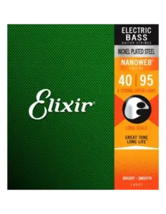 Juego Cuerdas Bajo Elixir Nickel 14002 (40-95) 2