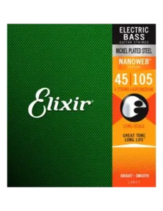 Juego Cuerdas Bajo Elixir Nickel 14077 (45-105) 2