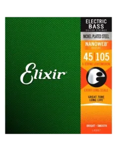 Juego Cuerdas Bajo Elixir Nickel 14087 (45-105) XL 2