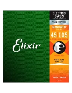 Juego Cuerdas Bajo Elixir Stainless Steel 14677 (45-105) 2