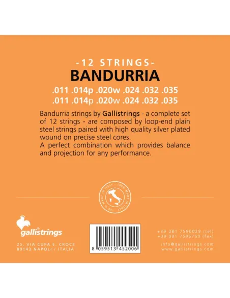 Cuerda 2 Bandurria Galli (Par)