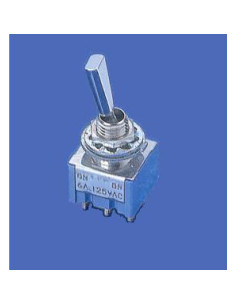 Mini Interruptor Gotoh MS-500HF 6P On-Off-On Crom