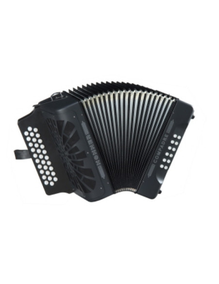 Acordeón Hohner Compadre GCF A-4822 Negro