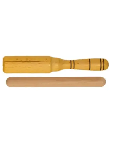 Güiro Tipo Agogo Goldon Madera Amarillo 33142