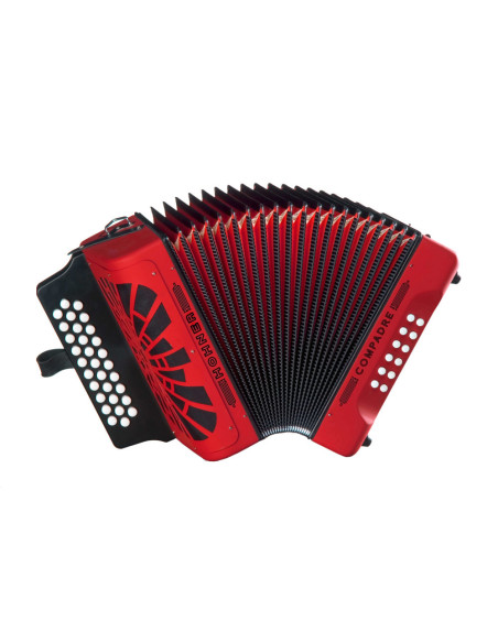 Acordeón Hohner Compadre GCF A-4824 Rojo