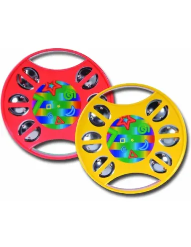 Pandereta Rhythm Tech Tambino Naranja Verde RT1510