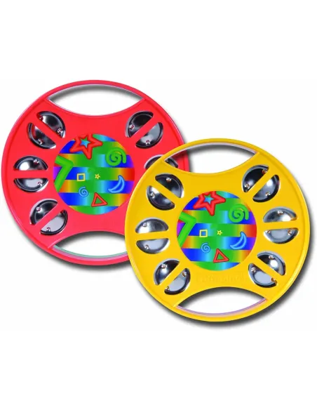 Pandereta Rhythm Tech Tambino Naranja Verde RT1510