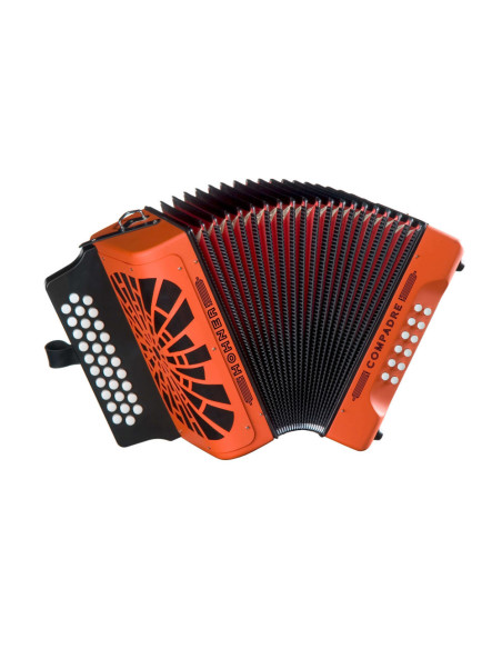 Acordeón Hohner Compadre GCF A-4825 Naranja