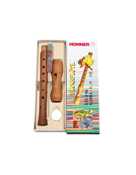 Flauta Hohner 9501 Madera Peral Digitación Alemana 2 piezas