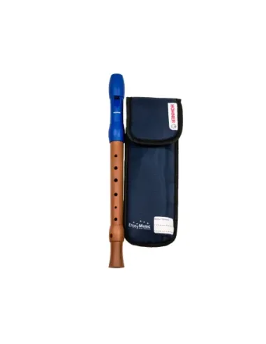 Flauta Hohner 9585-2 Mixta Boquilla Azul Digitación Alemana 2 Piezas