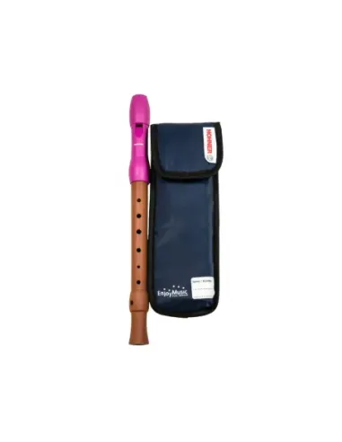 Flauta Hohner Mixta Boquilla Rosa Digitación Alemana 3P 9583-1