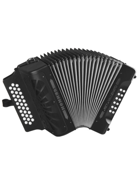 Acordeón Hohner Rey Vallenato FBbEb A-4942 Negro