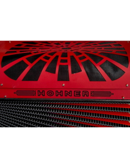 Acordeón Hohner Rey Vallenato FBbEb A-4944 Rojo