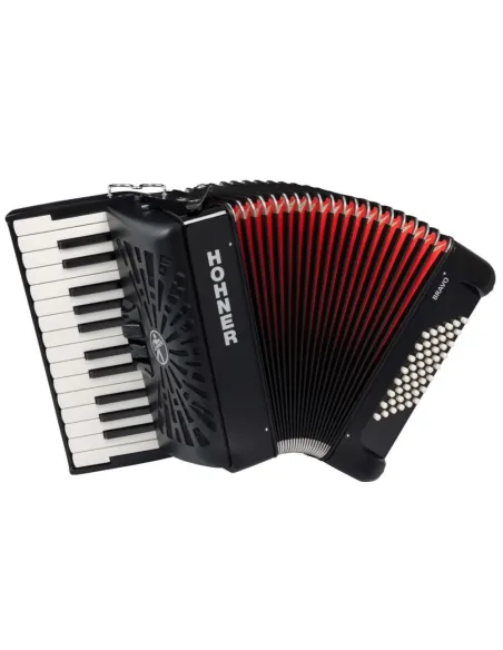 Acordeón Hohner A16521 Bravo II Negro 48 Bajos
