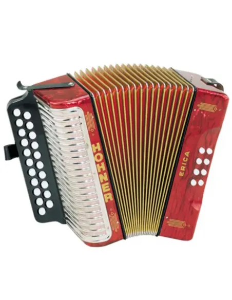 Acordeón Hohner Erica 1600/2-GC Rojo A-2606