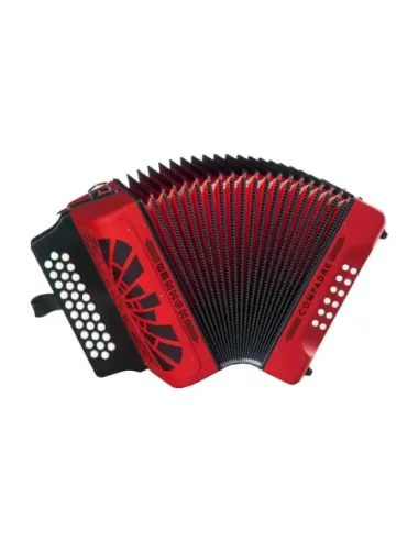 Acordeón Hohner Compadre GCF A-4824 Rojo
