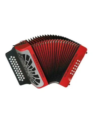 Acordeón Hohner Rey Vallenato GCF A-4924 Rojo