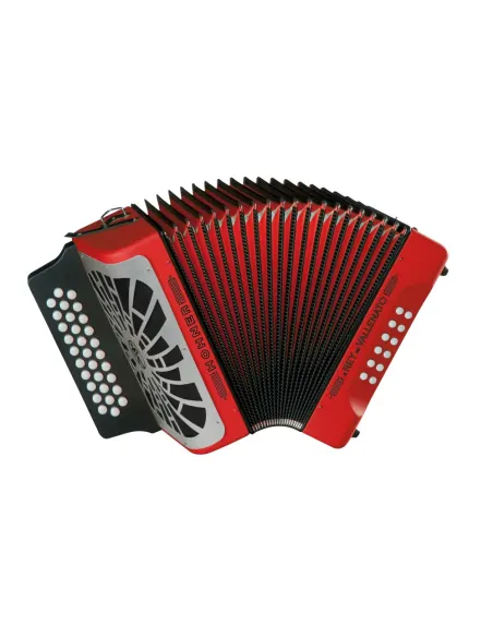 Acordeón Hohner Rey Vallenato GCF A-4924 Rojo