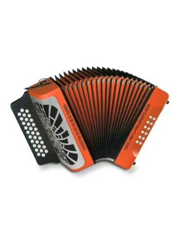 Acordeón Hohner Rey Vallenato GCF A-4925 Naranja