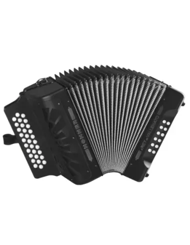 Acordeón Hohner Rey Vallenato FBbEb A-4942 Negro