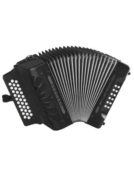 Acordeón Hohner Rey Vallenato FBbEb A-4942 Negro