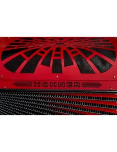 Acordeón Hohner Rey Vallenato FBbEb A-4944 Rojo