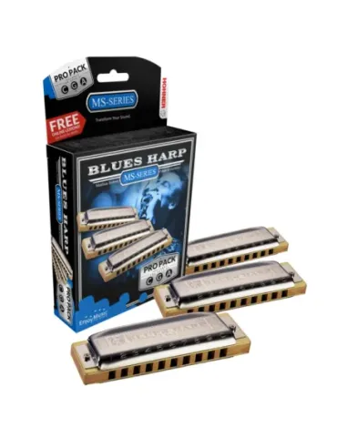 Propack 3 Armónicas Hohner Blues Harp A/C/G 5330xp