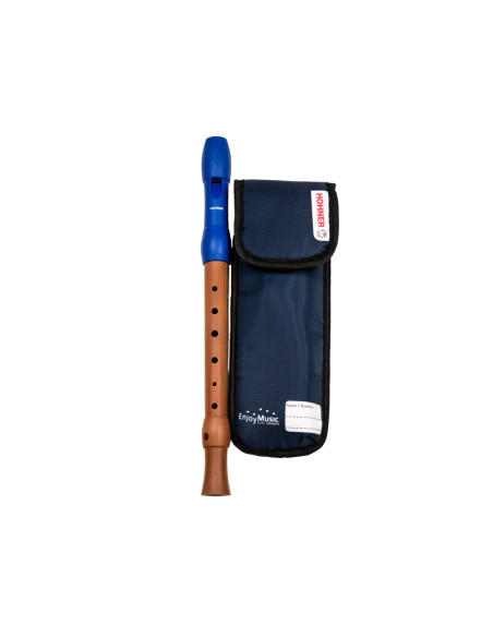 Flauta Hohner 9585-2 Mixta Boquilla Azul Digitación Alemana 2 Piezas