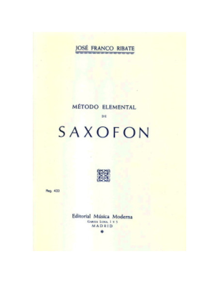 Método Saxofón Franco Ribate