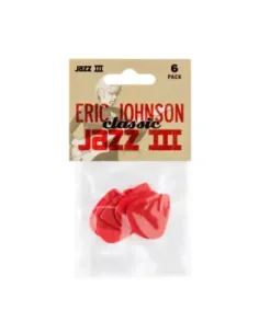 Bolsa 6 Púas Dunlop 47PEJ-3N Jazz III Eric Johnson