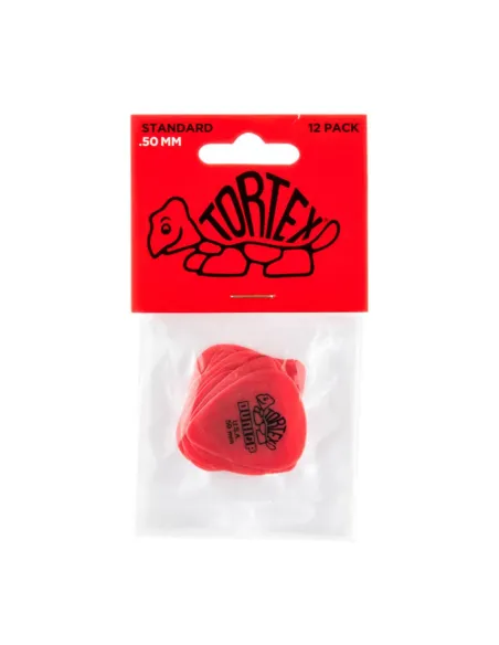 Bolsa 12 Púas Dunlop 418P-050 Tortex Standard 0.50mm Pickers