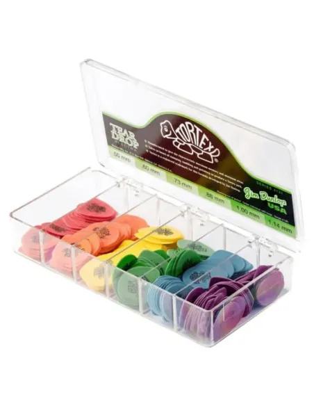 Caja 216 Púas Dunlop 4131 Tortex Teardrop