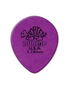 Bolsa 72 Púas Dunlop 413R-114 Tortex Teardrop 1.14mm