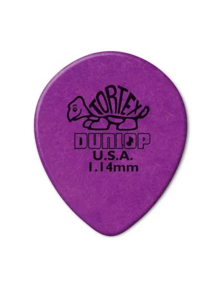 Bolsa 72 Púas Dunlop 413R-114 Tortex Teardrop 1.14mm