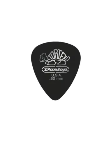 Caja 432 Púas Dunlop 4880 Tortex Pitch Black Standard